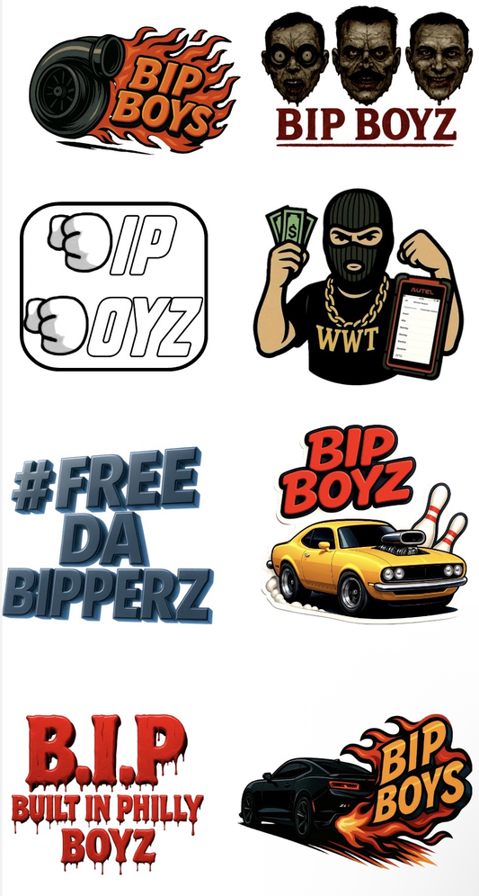 BIP BOYZ STICKER SHEET
