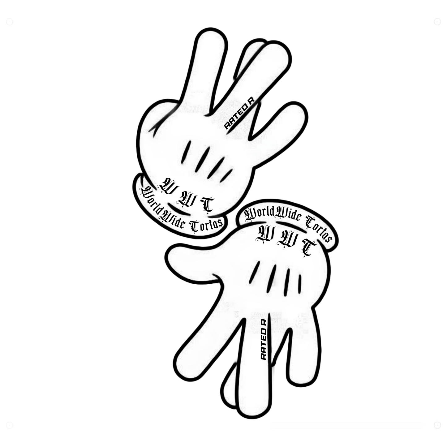 CALI HANDS SIDE WINDOW DECAL