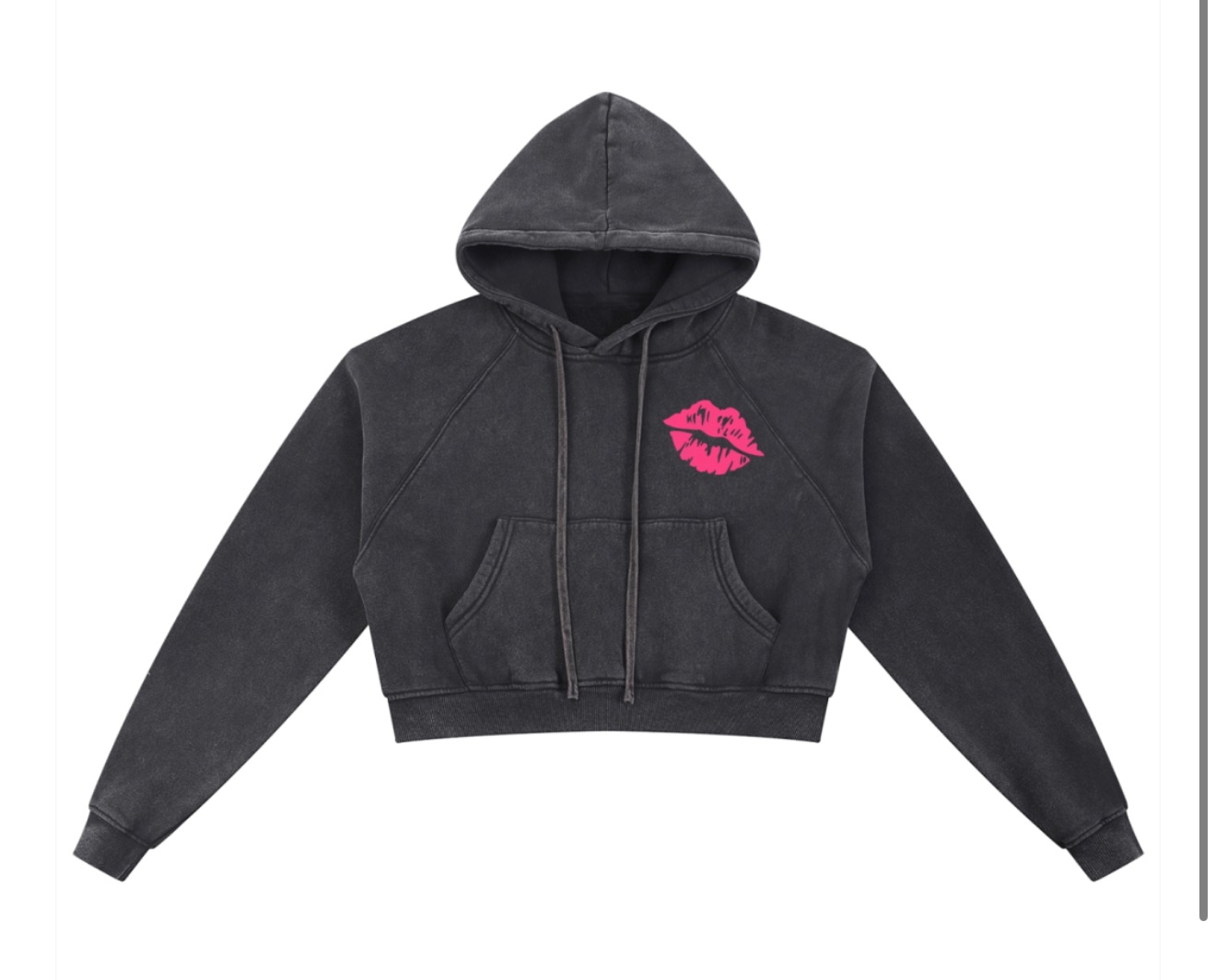 CHICAS "PUNK" CROPPED HOODIE