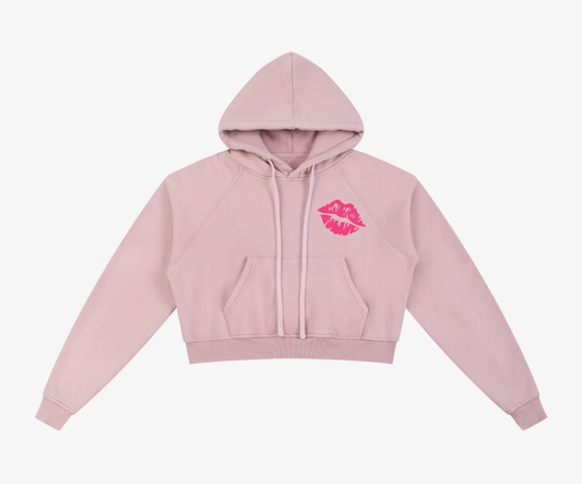 CHICAS "PUNK" CROPPED HOODIE
