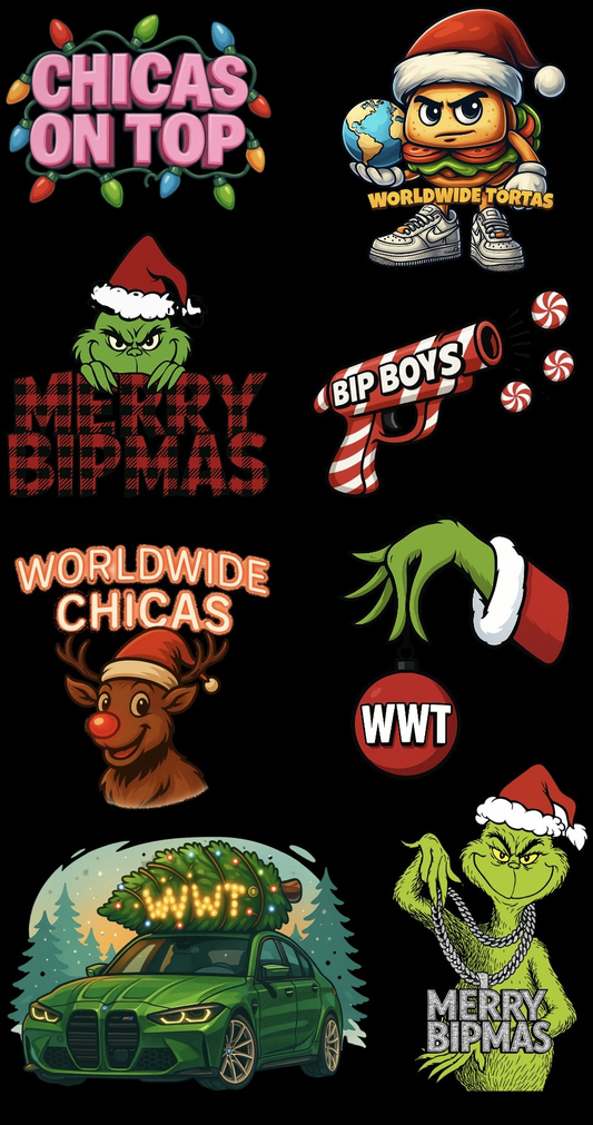 WWT HOLIDAY STICKER SHEET